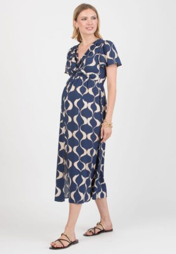 ATTESA,Viskose-Kleid, zum Stillen geeignet